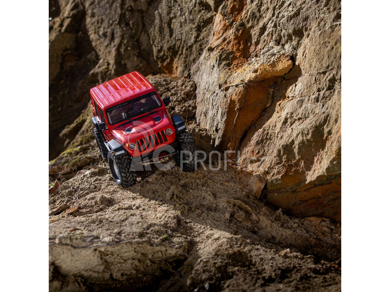 RC auto Axial SCX10III Jeep JLU Wrangler 4WD 1:10 RTR, oranžová