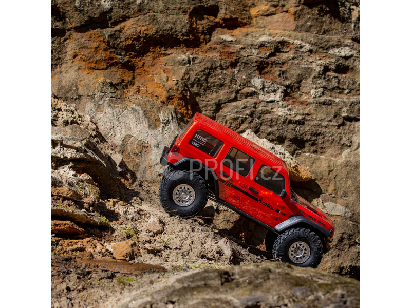 RC auto Axial SCX10III Jeep JLU Wrangler 4WD 1:10 RTR, oranžová