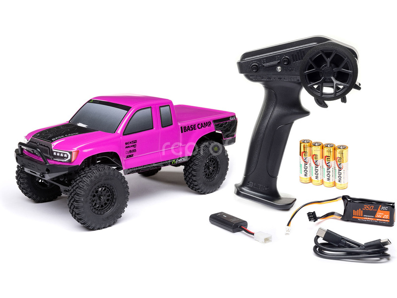RC auto Axial SCX24 Base Camp 1:24 4WD RTR, modrá