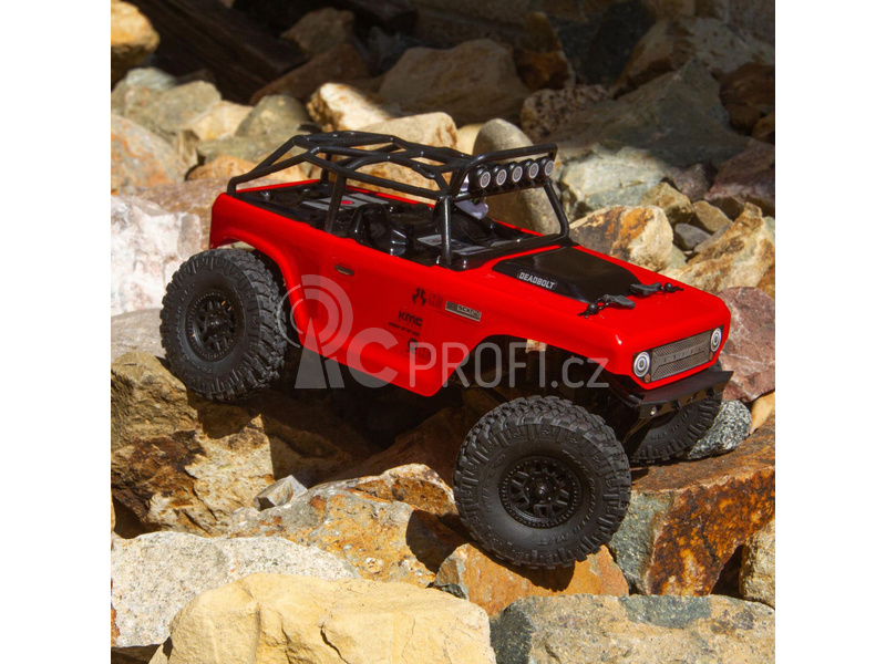 Axial SCX24 Deadbolt 1:24 4WD RTR červený