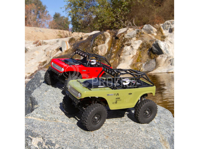 Axial SCX24 Deadbolt 1:24 4WD RTR červený