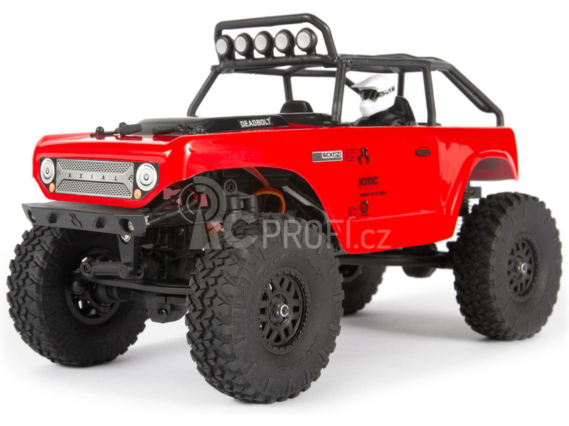 Axial SCX24 Deadbolt 1:24 4WD RTR červený