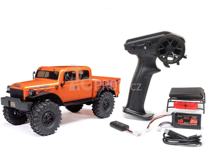 RC auto Axial SCX24 Dodge Power Wagon 1940 1:24 4WD, oranžová