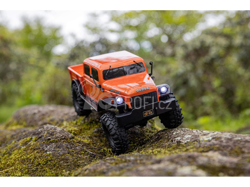 RC auto Axial SCX24 Dodge Power Wagon 1940 1:24 4WD, oranžová