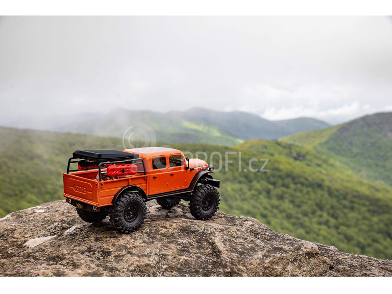 RC auto Axial SCX24 Dodge Power Wagon 1940 1:24 4WD, oranžová