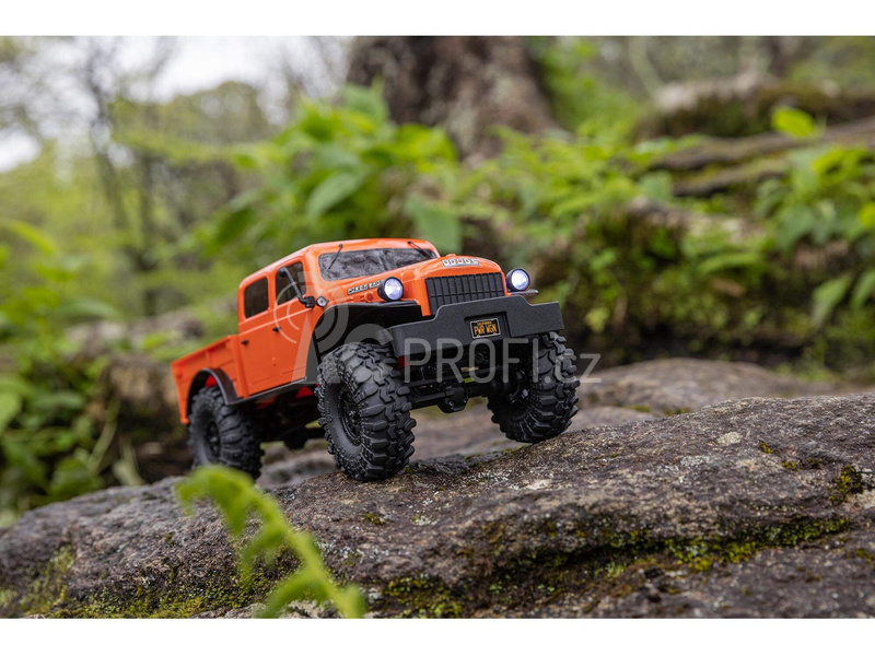 RC auto Axial SCX24 Dodge Power Wagon 1940 1:24 4WD, oranžová