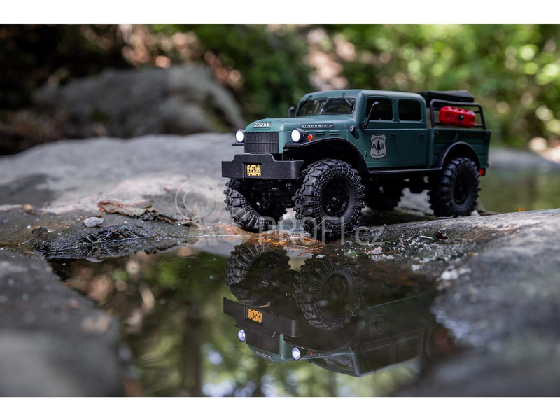 RC auto Axial SCX24 Dodge Power Wagon 1940 1:24 4WD, zelená