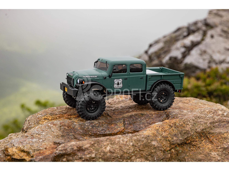 RC auto Axial SCX24 Dodge Power Wagon 1940 1:24 4WD, zelená