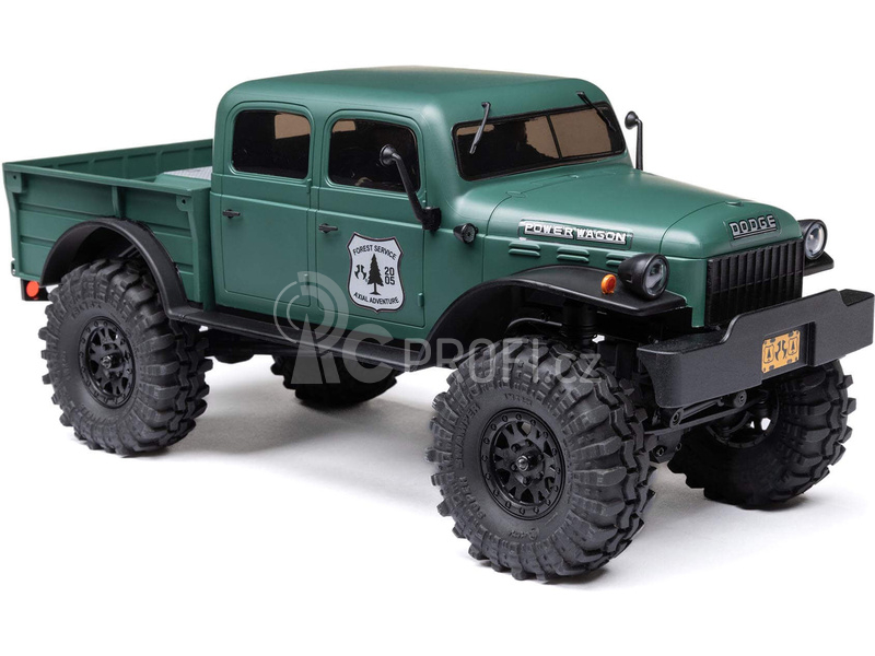 RC auto Axial SCX24 Dodge Power Wagon 1940 1:24 4WD, zelená