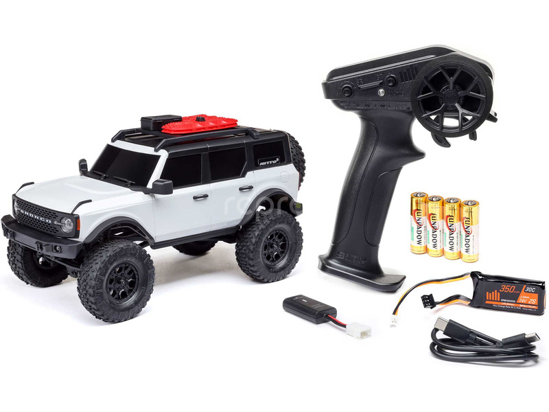 RC auto Axial SCX24 Ford Bronco 2021 1:24 4WD RTR, bílá