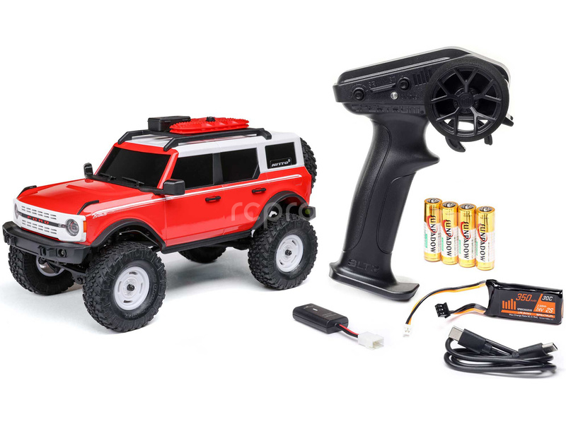 RC auto Axial SCX24 Ford Bronco 2021 1:24 4WD RTR, bílá