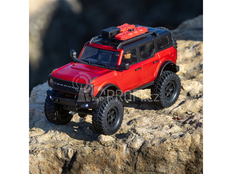 RC auto Axial SCX24 Ford Bronco 2021 1:24 4WD RTR, červená