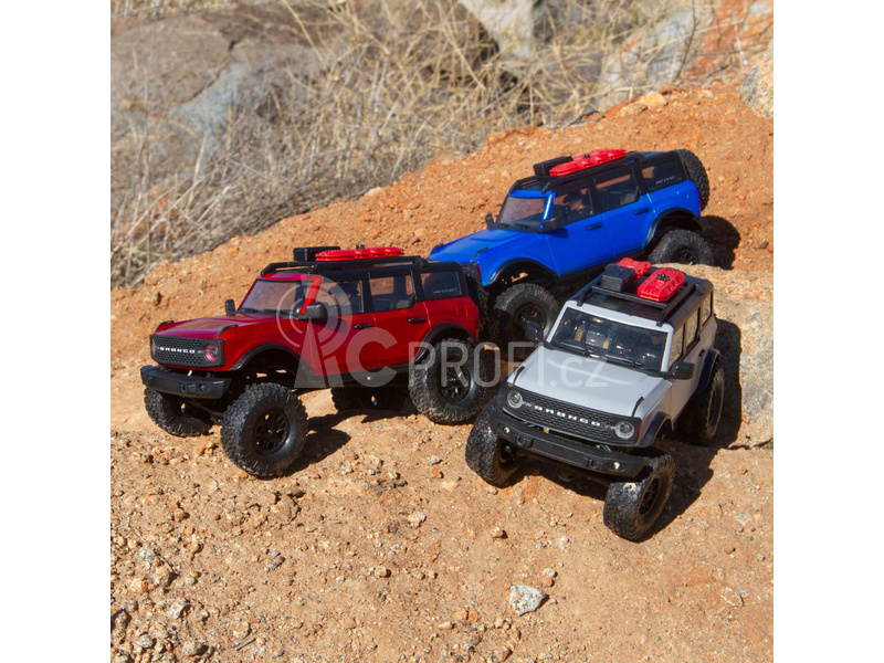 RC auto Axial SCX24 Ford Bronco 2021 1:24 4WD RTR, červená