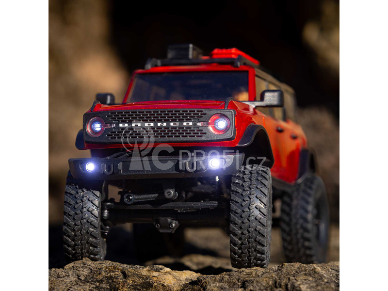 RC auto Axial SCX24 Ford Bronco 2021 1:24 4WD RTR, červená