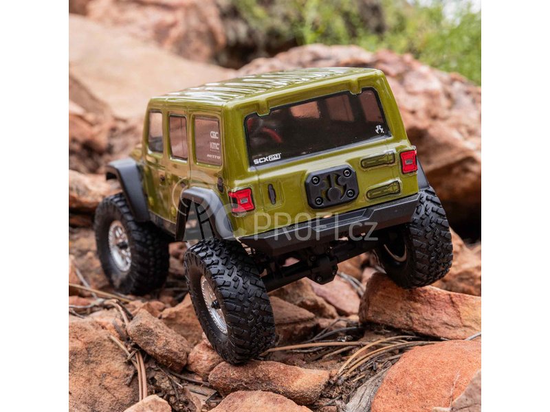 RC auto Axial SCX24 Jeep Wrangler JLU CRC 2019 V2 1:24 4WD RTR, zelená