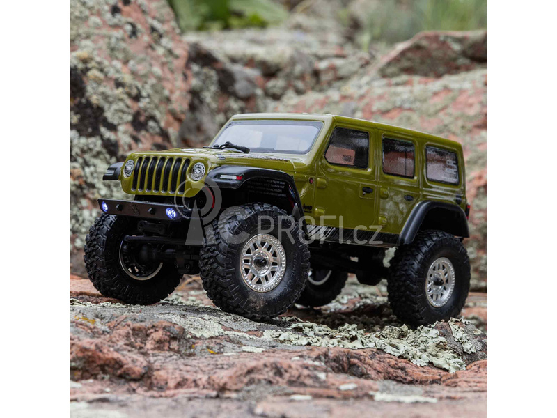 RC auto Axial SCX24 Jeep Wrangler JLU CRC 2019 V2 1:24 4WD RTR, zelená