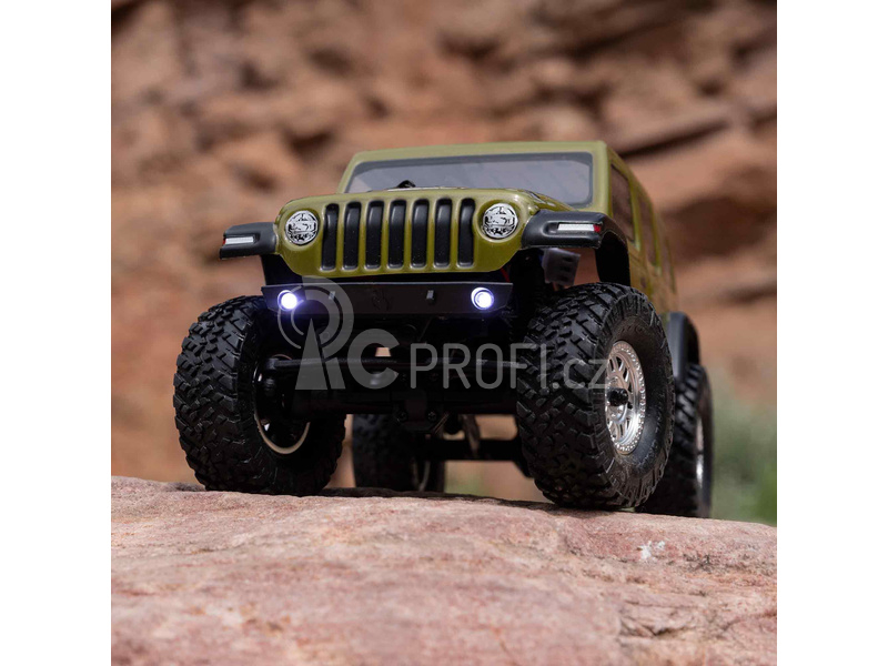 RC auto Axial SCX24 Jeep Wrangler JLU CRC 2019 V2 1:24 4WD RTR, zelená