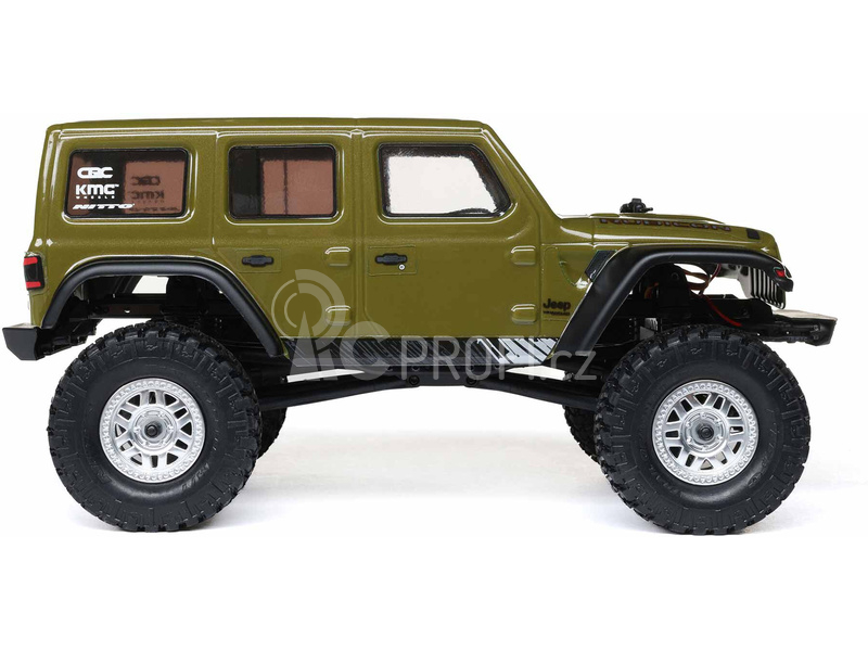 RC auto Axial SCX24 Jeep Wrangler JLU CRC 2019 V2 1:24 4WD RTR, zelená