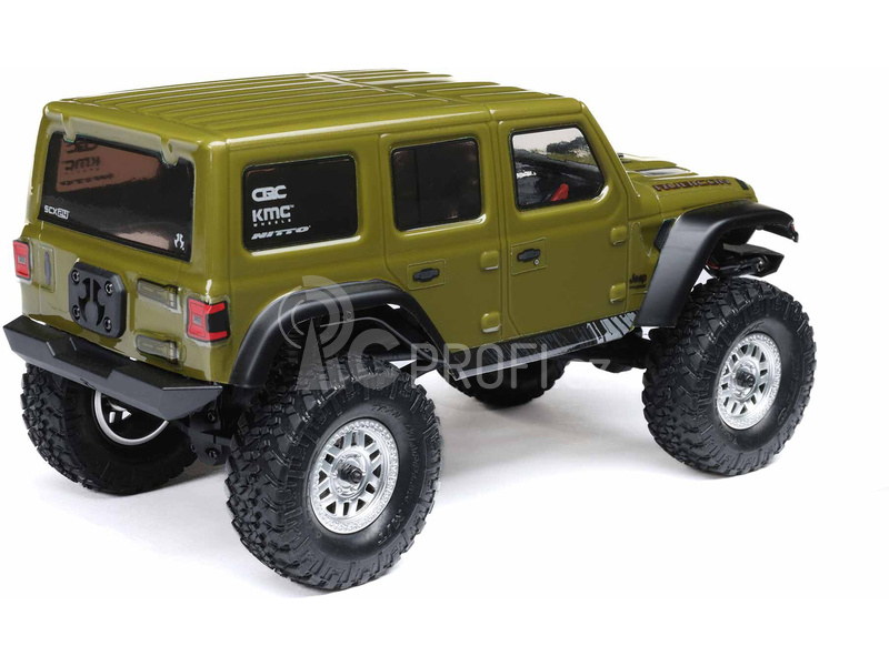 RC auto Axial SCX24 Jeep Wrangler JLU CRC 2019 V2 1:24 4WD RTR, zelená