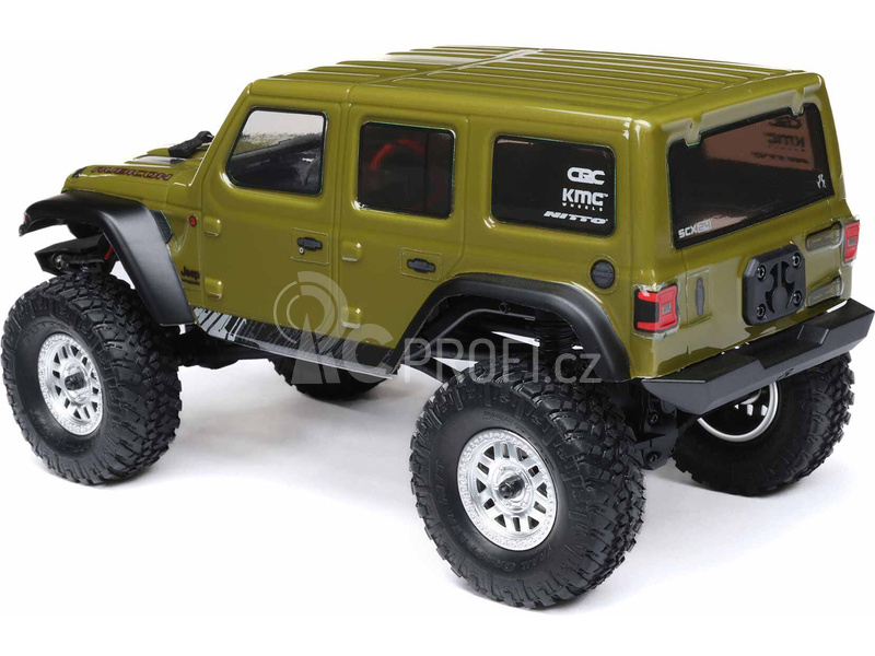 RC auto Axial SCX24 Jeep Wrangler JLU CRC 2019 V2 1:24 4WD RTR, zelená