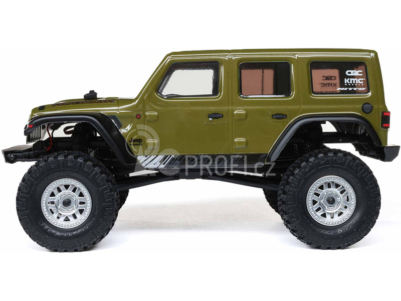 RC auto Axial SCX24 Jeep Wrangler JLU CRC 2019 V2 1:24 4WD RTR, zelená