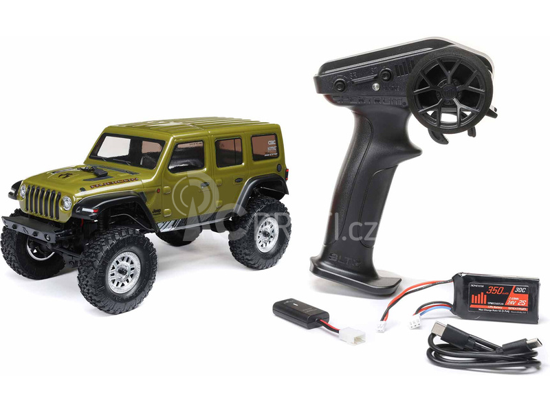 RC auto Axial SCX24 Jeep Wrangler JLU CRC 2019 V3 1:24 4WD RTR, šedá