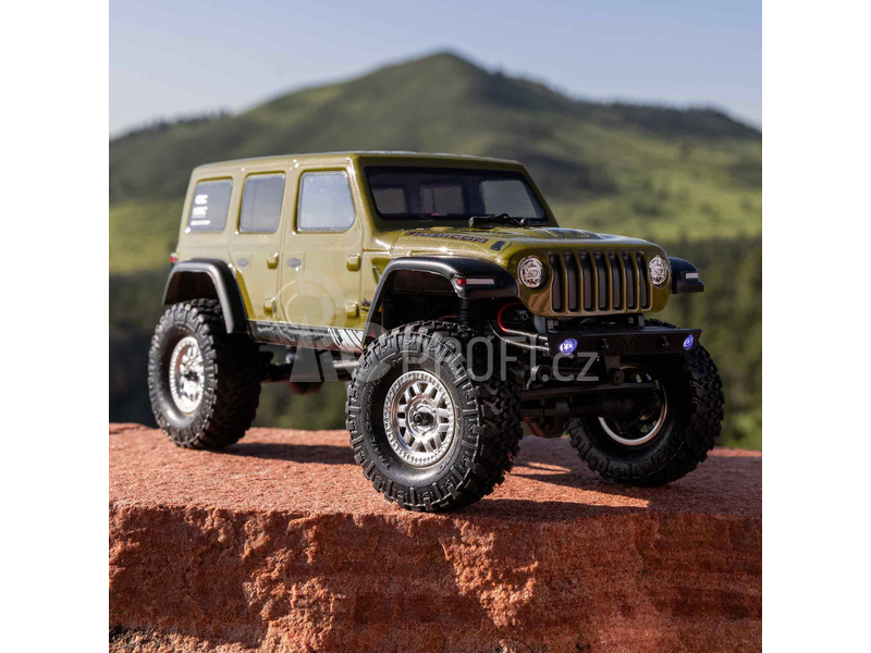 RC auto Axial SCX24 Jeep Wrangler JLU CRC 2019 V3 1:24 4WD RTR, šedá