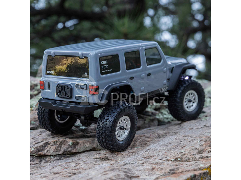 RC auto Axial SCX24 Jeep Wrangler JLU CRC 2019 V3 1:24 4WD RTR, šedá