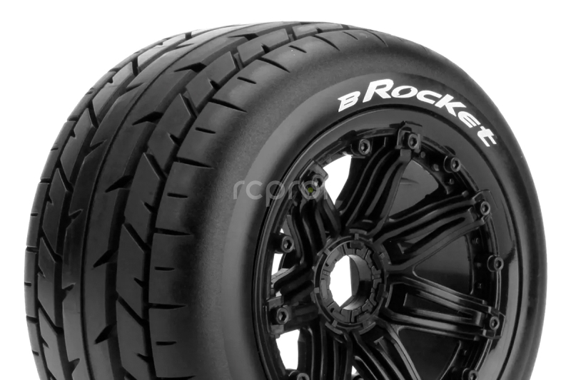 B-ROCKET SPORT 1/5 Baja zadní 24mm hex, černé disky, 2 ks