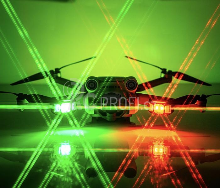 Barevné dobíjecí LED stroboskop pro drony (vč Aku)