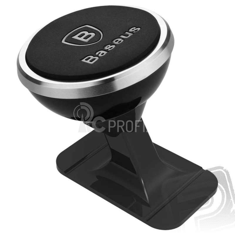 Baseus 360° magnetický držák mobilního telefonu (stříbrný)