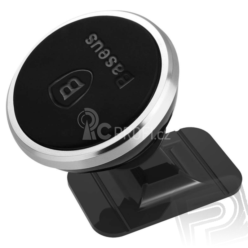 Baseus 360° magnetický držák mobilního telefonu (stříbrný)