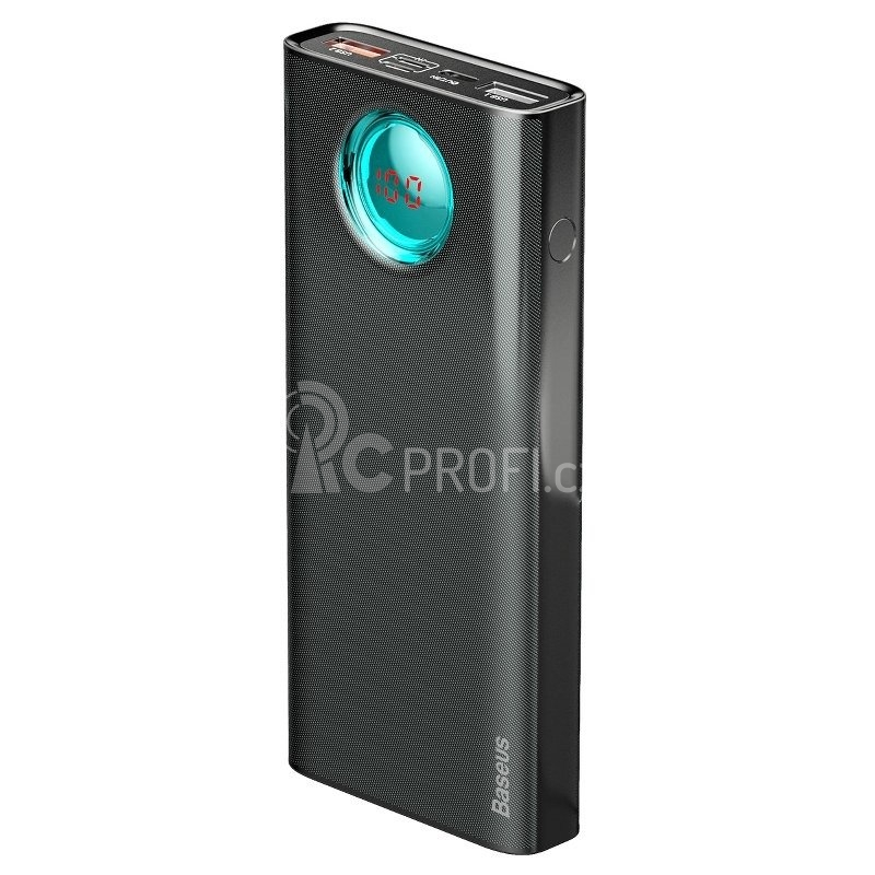Baseus Amblight Digital Display Quick charge PD3.0+QC3.0 Power Bank 18W 20000mAh Black