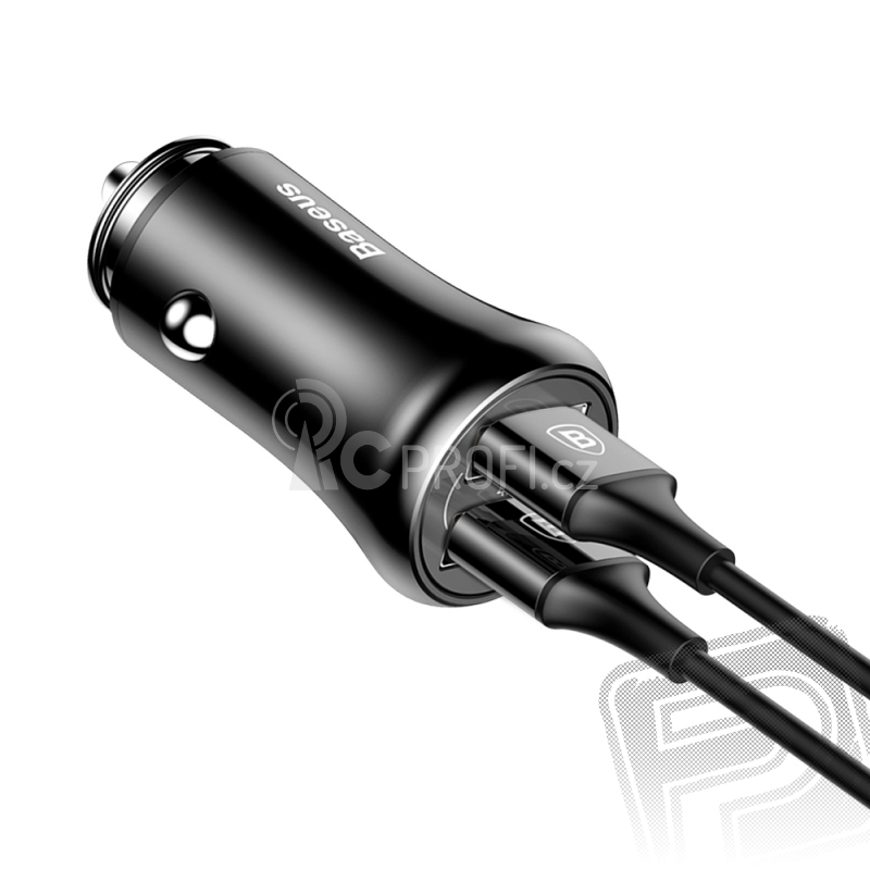 Baseus Gentlemen duální USB nabíječ do vozidla.