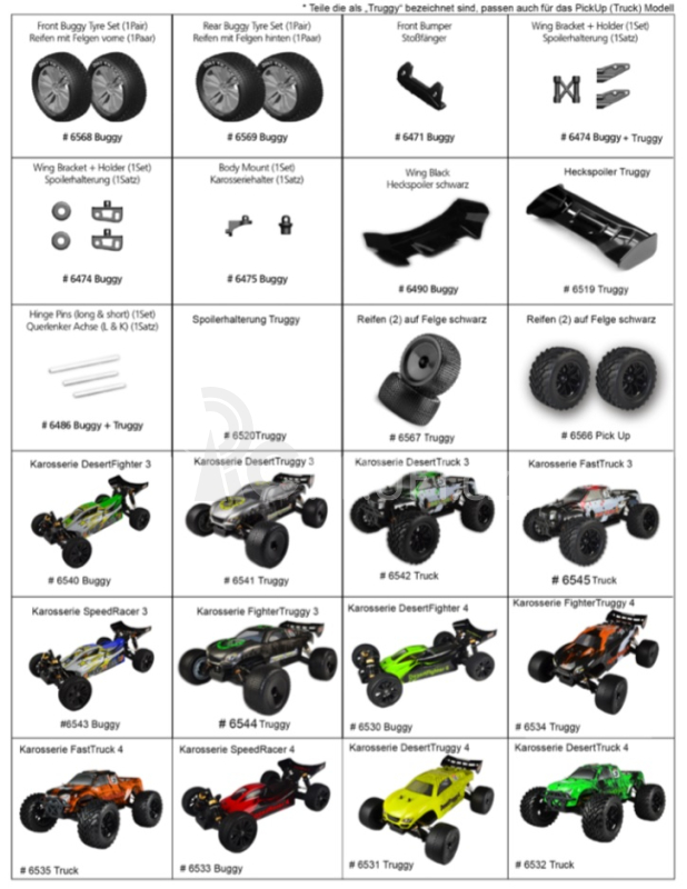 RC auto DF MODELS DesertTruck 4