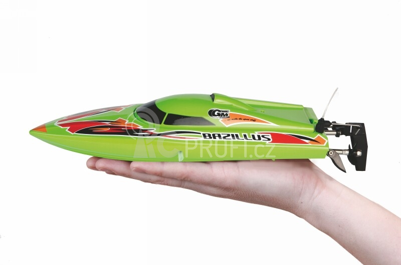 Bazillus Micro závodní loď 270mm, RC set 2,4 GHz