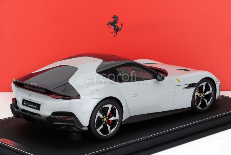 Bbr-models Ferrari 12cilindri Coupe V12 830cv 2024 - Con Vetrina - With Showcase 1:18 Bianco Artico - Bílá Met