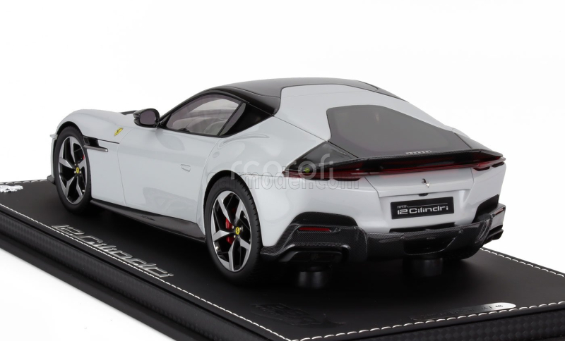Bbr-models Ferrari 12cilindri Coupe V12 830cv 2024 - Con Vetrina - With Showcase 1:18 Bianco Artico - Bílá Met