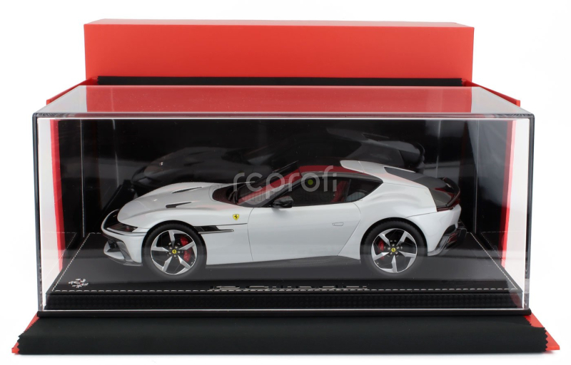 Bbr-models Ferrari 12cilindri Coupe V12 830cv 2024 - Con Vetrina - With Showcase 1:18 Bianco Artico - Bílá Met