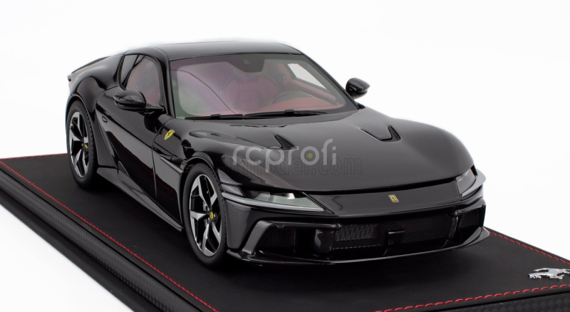 Bbr-models Ferrari 12cilindri Coupe V12 830cv 2024 - Con Vetrina - With Showcase 1:18 Nero Purosangue - Černá