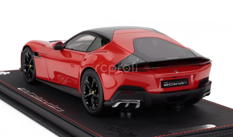 Bbr-models Ferrari 12cilindri Coupe V12 830cv 2024 - Con Vetrina - With Showcase 1:18 Rosso Corsa - Červená