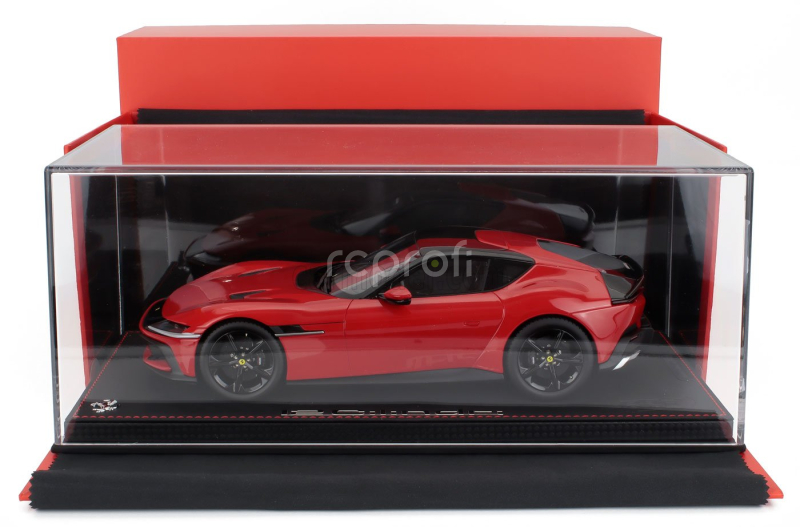Bbr-models Ferrari 12cilindri Coupe V12 830cv 2024 - Con Vetrina - With Showcase 1:18 Rosso Corsa - Červená