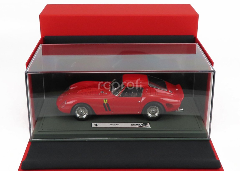 Bbr-models Ferrari 250 Gto Coupe 1962 - Con Vetrina - With Showcase 1:18 Red