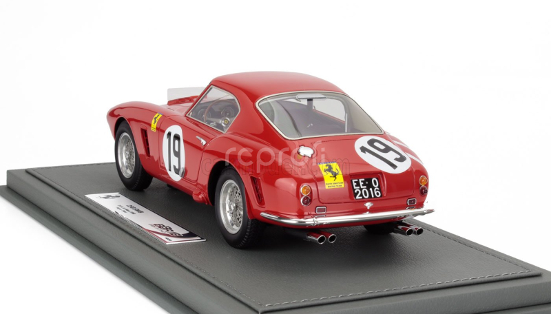 Bbr-models Ferrari 250gt Swb 3.0l V12 Team N.a.r.t. North American Racing N 19 24h Le Mans 1960 Ed Hugus - Augie Pabst - Con Vetrina - With Showcase 1:18 Red
