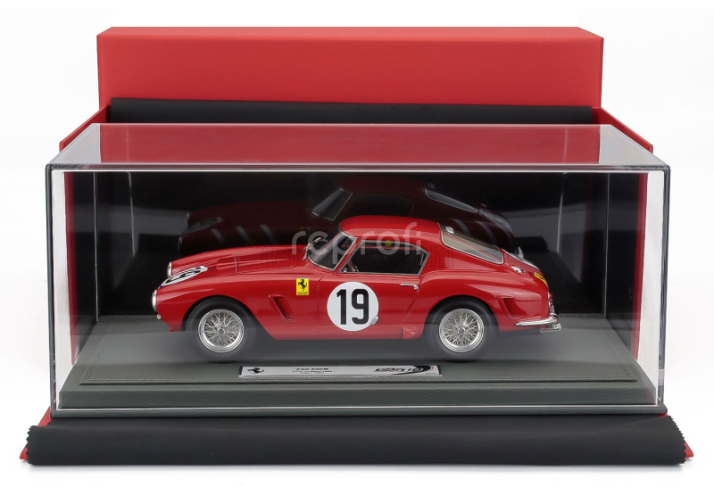 Bbr-models Ferrari 250gt Swb 3.0l V12 Team N.a.r.t. North American Racing N 19 24h Le Mans 1960 Ed Hugus - Augie Pabst - Con Vetrina - With Showcase 1:18 Red