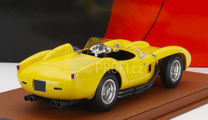 Bbr-models Ferrari 250tr Testarossa Spider 1957 - Con Vetrina - With Showcase 1:18 Žlutá