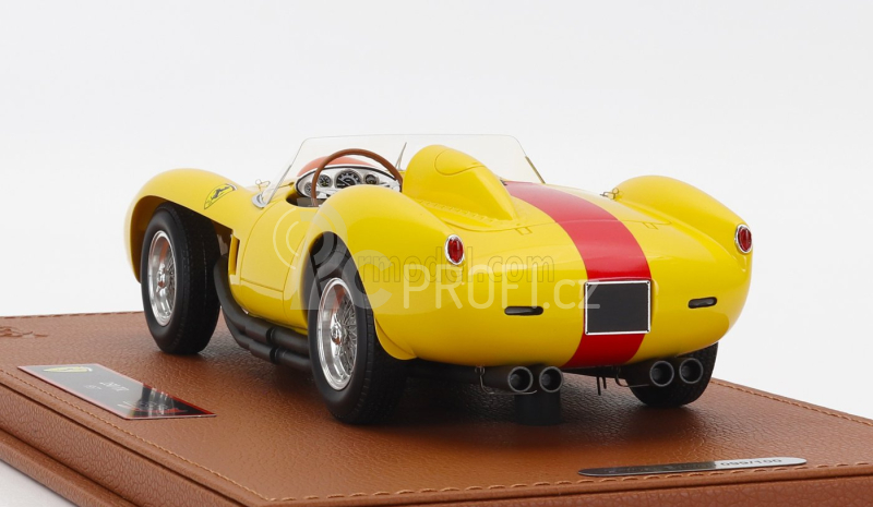 Bbr-models Ferrari 250tr Testarossa Spider 1957 - Con Vetrina - With Showcase 1:18 Žlutá Červená