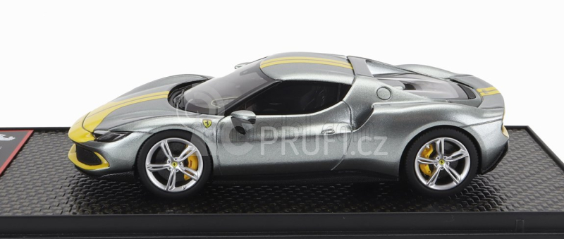 Bbr-models Ferrari 296 Gtb Assetto Fiorano 2022 1:43 Grigio Corburn - Šedožlutá