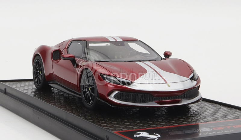 Bbr-models Ferrari 296 Gtb Assetto Fiorano 2022 1:43 Rosso Fiorano - Červená Se Stříbrnou