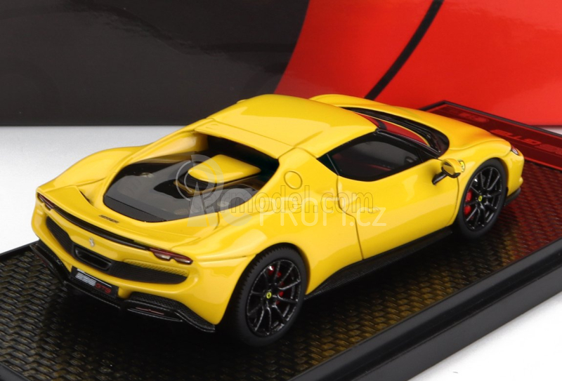 Bbr-models Ferrari 296 Gtb Hybrid 830hp V6 2021 1:43 Giallo Modena - Žlutá